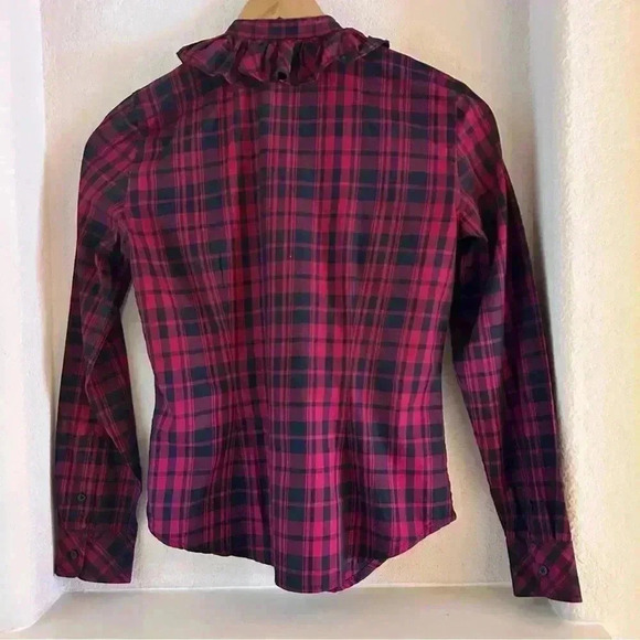 Lauren Ralph Lauren Petite Plaid Button Down Top - Picture 2 of 3